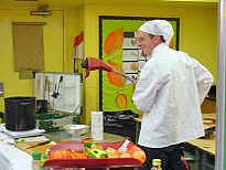 Mr. Grambo uses a weed wacker?