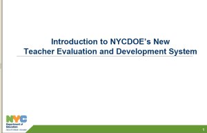 Teacher Evaluation, Policy Presentation FINA June 2013L PDF